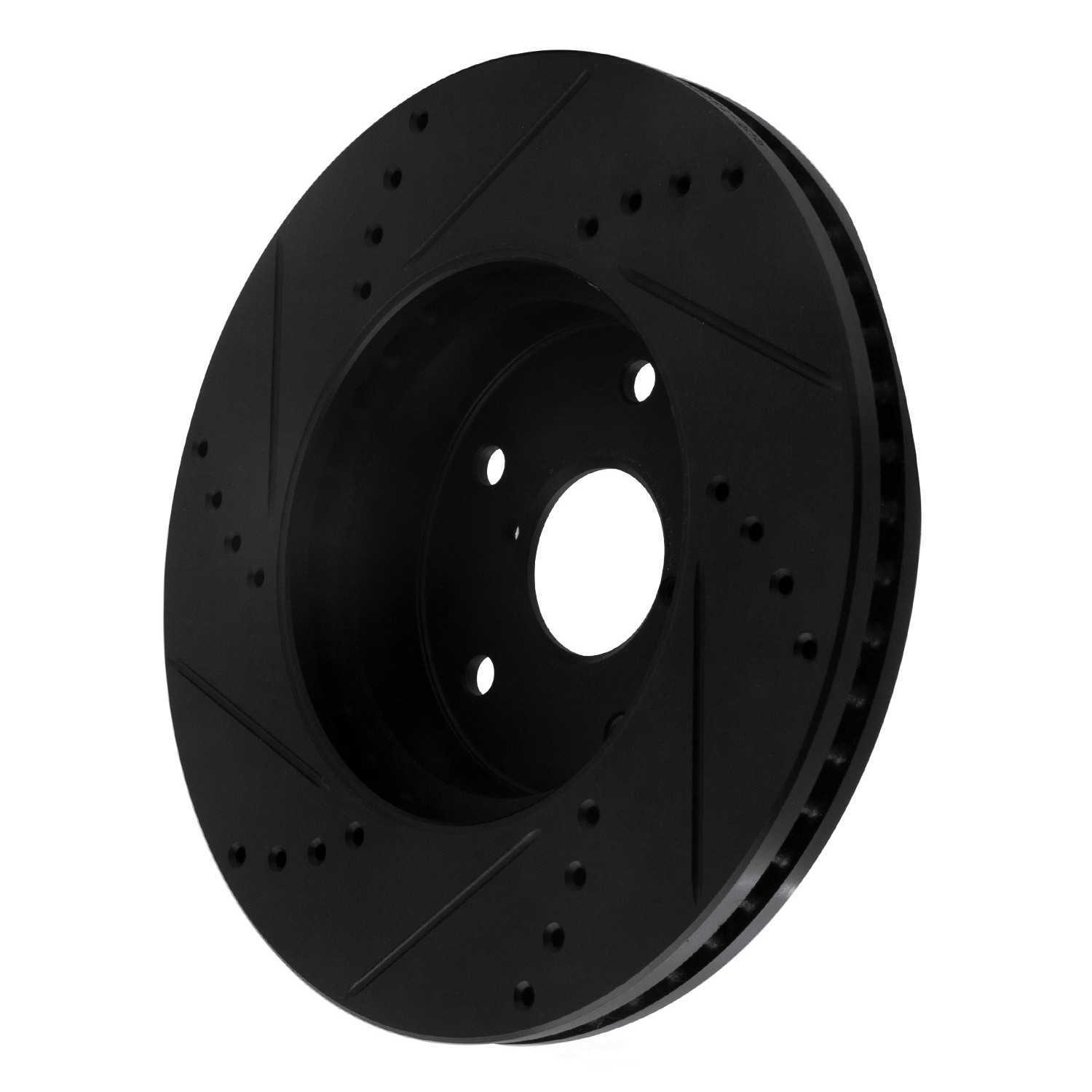 Dynamic Friction Company 633-13026R DFC Brake Rotor - Drilled And Slotted - Black