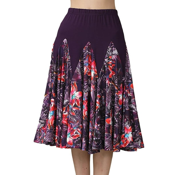 Elegante de baile de salón latino para mujer larga de fiesta de baile de vals Púrpura Colcomx Vestido de baile latino