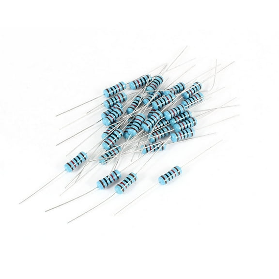 30Pcs 1W 1% Tolerance 120 Ohm Through Hole Axial Flameproof Metal Film Resistor