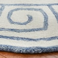 thumbnail image 3 of SAFAVIEH Novelty Mervyn Geometric Area Rug, Ivory/Blue, 3' x 5' Oval, 3 of 7