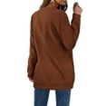 thumbnail image 4 of Fantaslook V Neck Sweatshirts for Women Casual Long Sleeve Tops Oversized Sweatshirt With Pockets, 4 of 8