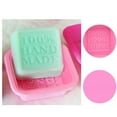 thumbnail image 3 of Square DIY Craft Art Handmade Soap Making Molds Flexible Silicone Soap Mould Random Color, 3 of 4