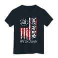 thumbnail image 5 of Grblisyd Girls 250 Anniversary USA Shirts 250 Year American Flag Tshirt Girls Patriotic Short Sleeve Crewneck Tee 4th of July Top, 5 of 5