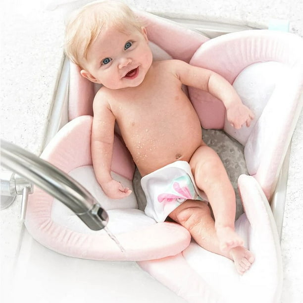 Blooming Bath Lotus Baby Bath Seat - Sink Baby Bath Insert, Cream