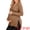 Khaki, variant on Women's Maternity Zipper Split Side Sweater for Breastfeeding L Black