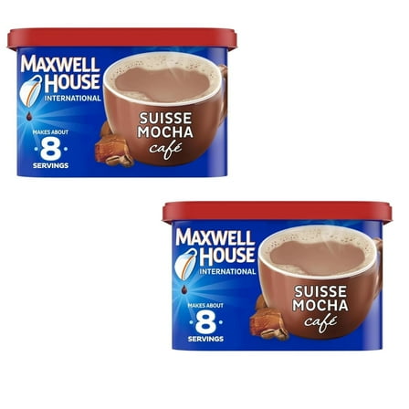 ( 2 Pack ) Maxwell House International Suisse Mocha Cafe Beverage Mix, 7.2 oz. Canister