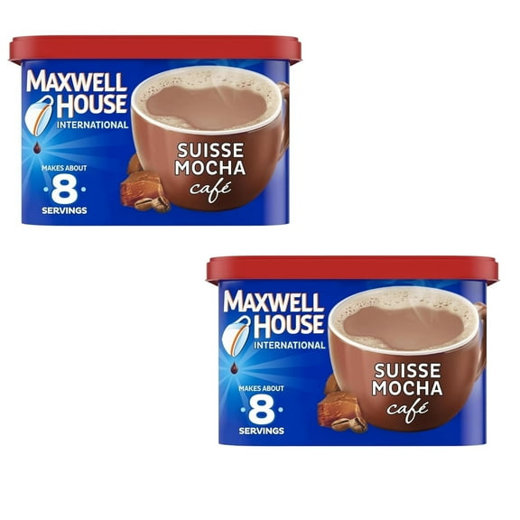 ( 2 Pack ) Maxwell House International Suisse Mocha Cafe Beverage Mix, 7.2 oz. Canister