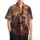 thumbnail image 4 of Camisas con estampado digital de animales y caballos para hombre, camisas hawaianas holgadas informales de manga corta para playa, blusas de gran tamaño para hombre, 4 of 5