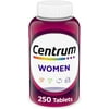 Centrum Multivitamin for Women, Multivitamin/Multimineral Supplement with Iron, Vitamin D3, B Vitamins and Antioxidant Vitamins C and E, Gluten Free, Non-GMO Ingredients - 250 Count