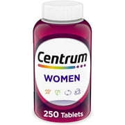 Centrum Multivitamin for Women, Multivitamin/Multimineral Supplement with Iron, Vitamin D3, B Vitamins and Antioxidant Vitamins C and E, Gluten Free, Non-GMO Ingredients - 250 Count