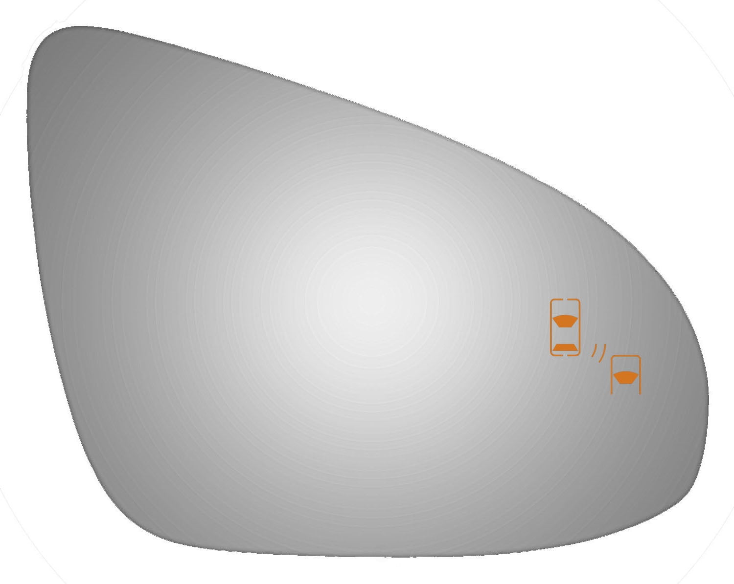 Burco Side View Mirror Replacement Glass - Clear Glass - 5521B