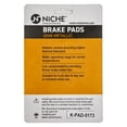 thumbnail image 3 of Niche Front Brake Pad for Kawasaki Ninja ZX9R Semi-Metallic Motorcycle 2 Pack 519-KPA2395D, 3 of 6