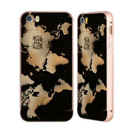 OFFICIAL ALI CHRIS MAP COLLECTION GOLD ALUMINIUM BUMPER SLIDER CASE FOR IPHONE (Best Of Sajjad Ali Golden Collection)