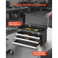 thumbnail image 4 of Caja de herramientas VEVOR Metal 52,07 cm portátil con 3 cajones y cerradura, 4 of 9