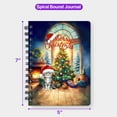 thumbnail image 5 of Merry Christmas American Shorthair Santa Hat Xmas Tree Winter Holiday Spiral Bound Journal Cat Lover Kitten Owner Gifts 5x7in Spiral Notebook - 01013, 5 of 5
