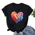 thumbnail image 2 of Summer Tops for Women 2026 Trendy, Ladies Tops And Blouses Workout Shirts Women Crop Top Womens Summer Tops Casual Purple Short Sleeve Tunic Tops for Women 3Xl, 2 of 3
