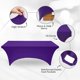 thumbnail image 5 of Mantel Utopia Kitchen rectangular de spandex de 6 pies, color morado, paquete de 2, 5 of 9