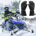 thumbnail image 2 of Rechargeable Heated Gloves with 3 Heat Settings, Waterproof Cold Weather Gloves with Touchscreen & Reflective Strips, Anti-Slip Palm for Men & Women, for Work, Motorcycle, Skiing, 2 of 7
