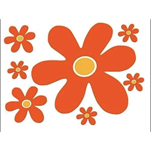 Scooby Do Flower Power 7.5 Inch Vinyl Car Decal Mystery