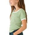 thumbnail image 6 of Piuwrlz Girl Graphic Shirts Tops Girls Short T-Shirts Sleeve Crew Neck Slim Pullover Green Size 2-3Years, 6 of 6