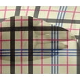 thumbnail image 4 of oneOone Viscose Chiffon Light Yellow Fabric Madras Check Dress Material Fabric Print Fabric By The Yard 42 Inch Wide, 4 of 4