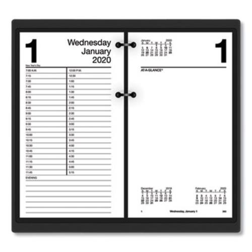 ATAGLANCE® Daily LooseLeaf Desk Calendar Refills, 41/2" x 8