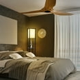 thumbnail image 2 of Zootealy Tomshine Wooden Storage Floor Lamp with Remote Control, Dimmable 3 Color Temperatures + Adjustable Brightness + Timer, 15W Bulb Included, US Plug, Black, 2 of 7