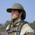 thumbnail image 7 of Men's Sun Hat, Outdoor Safari Hat , Wide Brim Summer Hat Men, Foldable Hiking Hat for Fishing, Hunting, Camping Army Green, 7 of 7