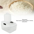 thumbnail image 3 of Rice Storage Container,Transparent Airtight Dampproof Rice Bucket Rice Storage Bins Kitchen Cereal Storage Containers Pet Food Bucket For Storage Dry Food Pet Food, 3 of 8