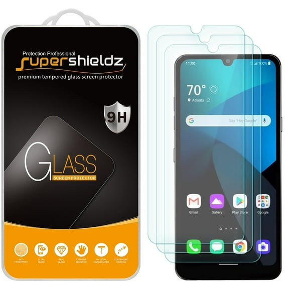 [3-Pack] Supershieldz for LG (Harmony 4) Tempered Glass Screen Protector, Anti-Scratch, Anti-Fingerprint, Bubble Free