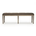 thumbnail image 3 of Zentique CFH034-3 E272 A008 Louie Tufted Bench- Aubergine Linen - 54 x 19 x 16 in., 3 of 3