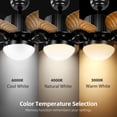 thumbnail image 2 of Ventilador de techo YITAHOME Tropical con luz LED de 132 cm con control remoto, 2 of 7