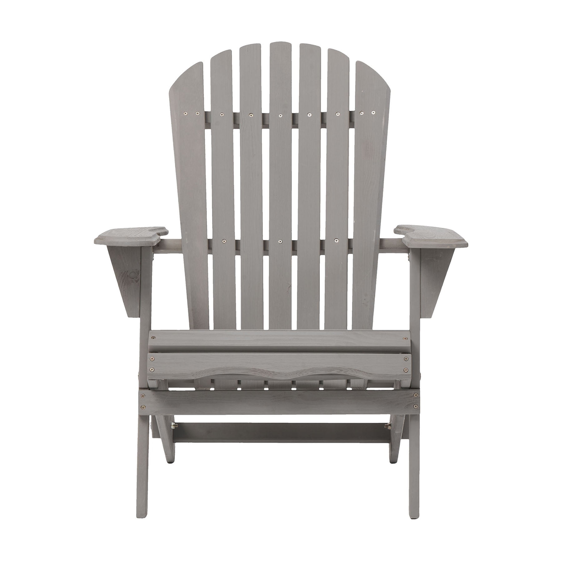 S-HOME Outdoor Wooden Folding Adirondack Chair Set of 2 with Pre-Assembled BackRest for Patio Garden Deck Pool Firepit