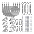 thumbnail image 4 of Kit de herrajes para toldos, accesorios de alambre metálico para toldos, para patios y exteriores. 84 piezas, 4 of 8