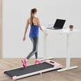 thumbnail image 6 of 2 in 1 Under Desk Treadmill, Walking Pad 2.5HP with LED Display, Bluetooth APP and Remote Control, Walking Jogging Running Machine Fitness Equipment for Home Gym Office, 265lbs Load, Pink, 6 of 13