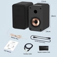 thumbnail image 5 of Par de parlantes LONPOO con woofer de aluminio de 3" Bluetooth 30W RMS, 5 of 5