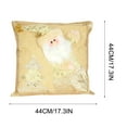 thumbnail image 3 of Couch Pillows Covers Hwkond Santa Claus Snowman Throw Pillow Cover Home Gold Christmas Throw Pillow Sofa Pillow Cushion,(Up to 25% Off)GoldA, 3 of 5