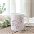 thumbnail image 3 of I''m Literally Just a Girl Girly Mug, Coquette Pink Bow Ceramic Coffee Cup，Preppy Girly Gifts for Women, Coquette Preppy Stuff, Cute Aesthetic Pink Coffee Tea Mugs 11 oz, 3 of 6