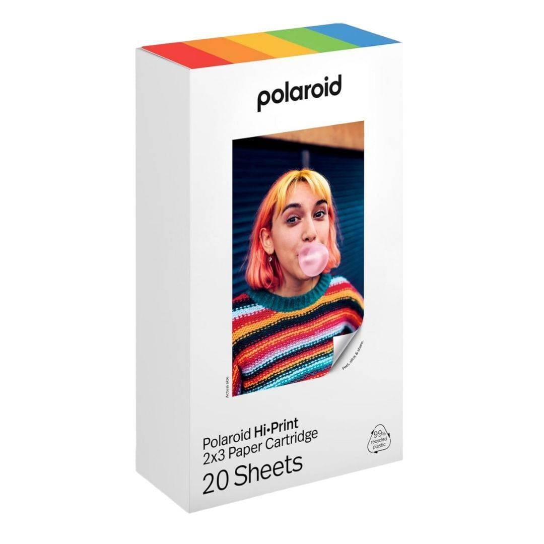 Polaroid Hi-Print + Paper Bundle- 2nd Generation Bluetooth Connected 2x3 Pocket Photo Dye-Sub Printer - Black Printer + 40 Photos (6439)