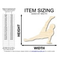 thumbnail image 2 of Unfinished Wood Gymnast Windmill Shape 14" / 1/8", 2 of 3