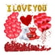 thumbnail image 1 of Decoración de globos de San Valentín Globos de corazón rojo para proponer C, 1 of 9
