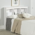 thumbnail image 1 of South Shore Step One Full Bookcase Headboard with Storage, in Pure White, 1 of 12