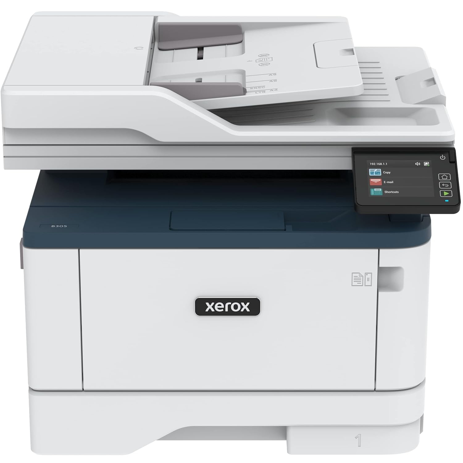 Xerox B305/DNI Monochrome All-In-One Laser Printer – Print, Copy, Scan, Fax, Duplex, Wireless, Network Ready