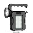 thumbnail image 3 of Usloyux Solar-Powered Searchlight, Portable Outdoor Solar Lamp with USB Charging, Multi-Functional Emergency Light for Camping Hiking Backpacking, Rechargeable Flashlight for Power Outage Kit, 3 of 6