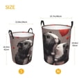 thumbnail image 3 of Fotbe Heart Guinea Pig Couple Cesto de Ropa con Asas, Cesto Impermeable de Gran Capacidad, Bolsa de Lavado para Dormitorio, Cesto de Ropa con Ruedas y Asas-Medium, 3 of 6