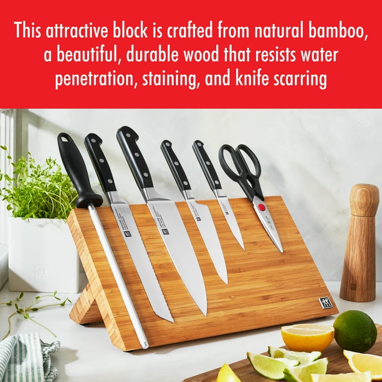 Zwilling: Professional 'S' Knife block, bamboo, 7 pcs.