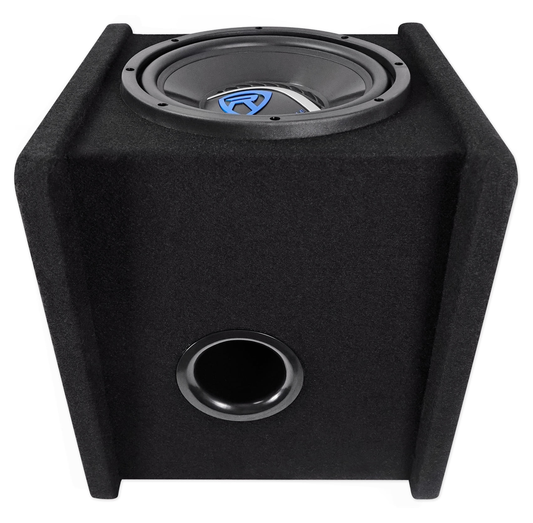 Rockville RV10.1D 500W 10" Loaded Car Subwoofer with Vented Enclosure, Amplifier and Wiring Kit