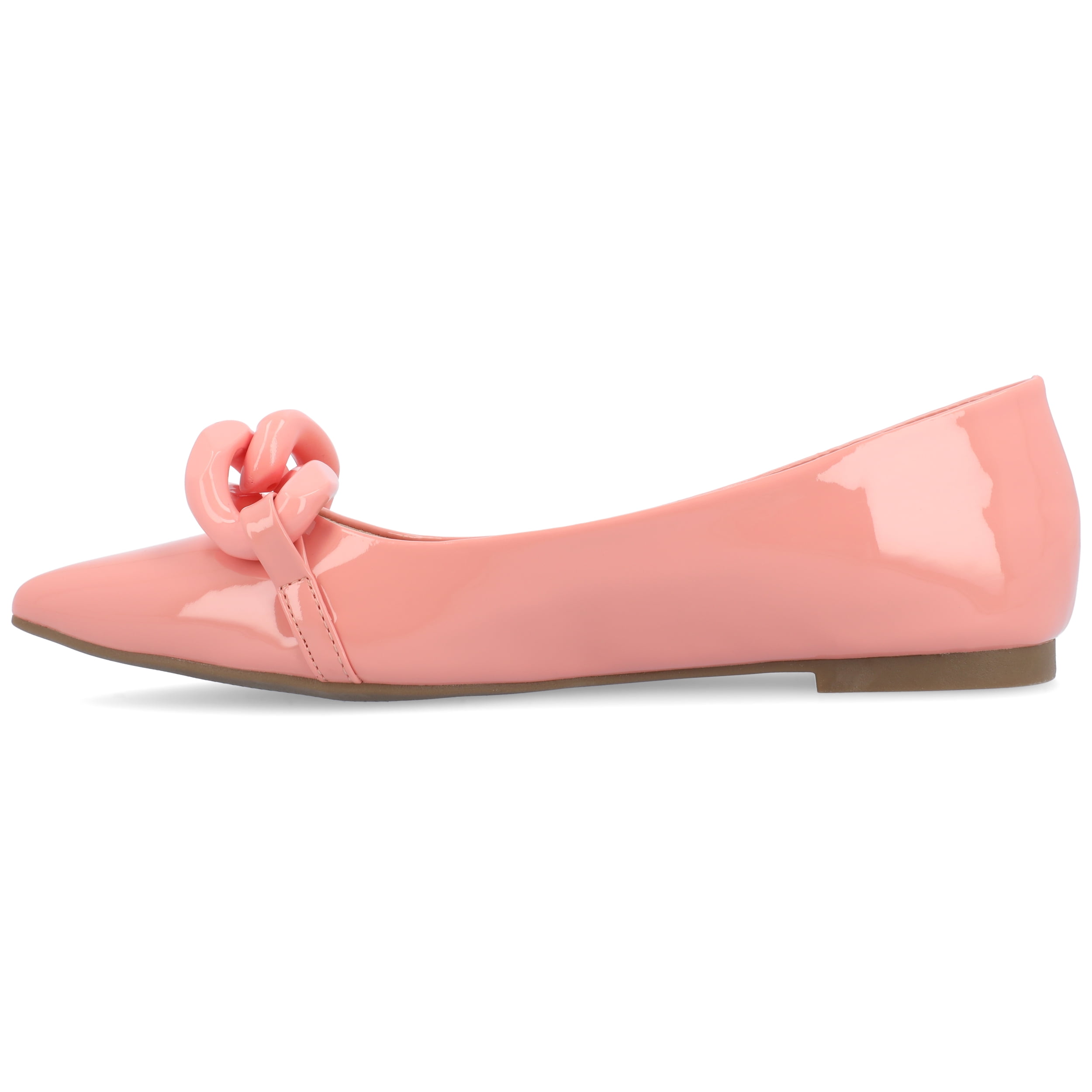 Journee Womens Clareene Slip On Pointed Toe Ballet Dress Flats