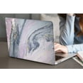 thumbnail image 1 of Hard Shell Case Cover for 2022-2016 Release MacBook Pro 13 inchs Touch ID Cable Tie Model: A1706&A1708&A1989&A2159&A2251&A2289&A2338 M1 Marble 80, 1 of 5