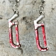 thumbnail image 3 of ievspot 1 Pair Vintage Punk Red Bloody Knife Drop Earrings Gothic Metal Scissors Hatchet Dangle Earring Halloween Party Jewelry, 3 of 7